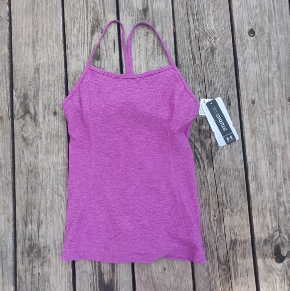 Under Armour StudioLux Women’s Fitted Tank Top Purple Small Athletic Training - Picture 1 of 4